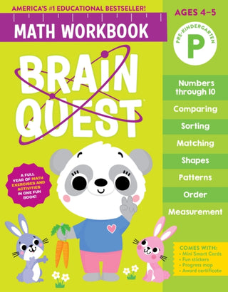 Cover image for 9781523524204 - Brain Quest Math Workbook: Pre-Kindergarten