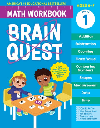 Cover image for 9781523524228 - Brain Quest Math Workbook: 1st Grade