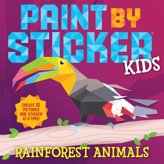 Cover image for 9781523524365 - Paint by Sticker Kids: Rainforest Animals