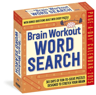 Cover image for 9781523524969 - Brain Workout Word Search Page-A-Day® Calendar 2025