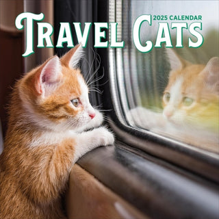 Cover image for 9781523526437 - Travel Cats Wall Calendar 2025