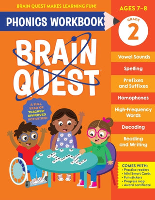 Cover image for 9781523527854 - Brain Quest Phonics Workbook: Grade 2