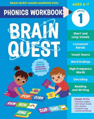 Cover image for 9781523527908 - Brain Quest Phonics Workbook: Grade 1