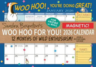 Cover image for 9781523529278 - Sandra Boynton's Woo Hoo for You! 2026 Magnetic Calendar
