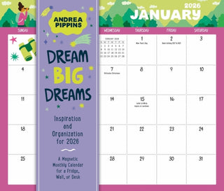 Cover image for 9781523529902 - Dream Big Dreams Magnetic Wall Calendar 2026