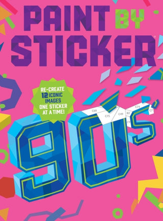 Supplemental image for 9781523530281 - Paint by Sticker (Official): 90s