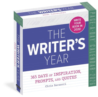 Cover image for 9781523530298 - Writer's Year Page-A-Day® Calendar 2026