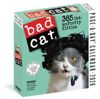 Cover image for 9781523530601 - Bad Cat Page-A-Day® Calendar 2026