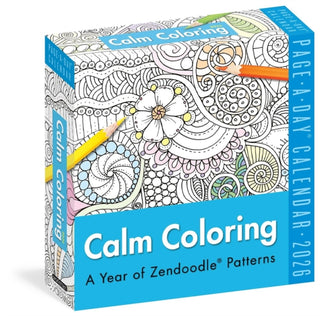 Cover image for 9781523530885 - Calm Coloring Page-A-Day® Calendar 2026