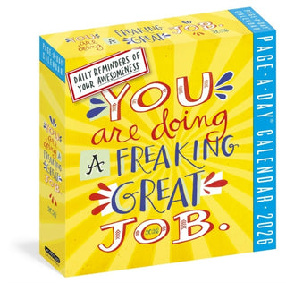 Cover image for 9781523530977 - You Are Doing a Freaking Great Job Page-A-Day® Calendar 2026