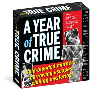 Cover image for 9781523531899 - Year of True Crime Page-A-Day® Calendar 2026