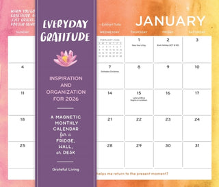 Cover image for 9781523532926 - Everyday Gratitude Magnetic Wall Calendar 2026