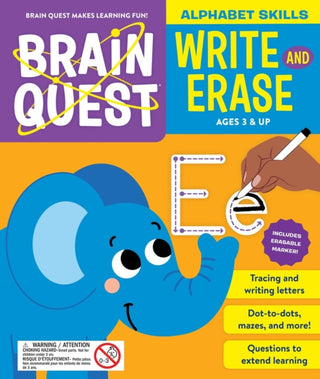 Cover image for 9781523533176 - Brain Quest Write and Erase: Alphabet Skills