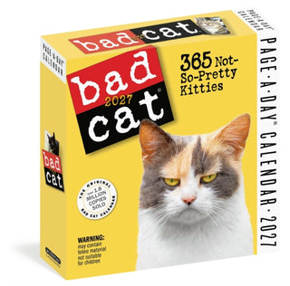 Cover image for 9781523534517 - Bad Cat Page-A-Day® Calendar 2027