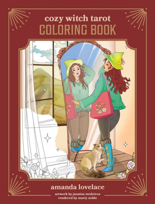 Cover image for 9781524876692 - Cozy Witch Tarot Coloring Book