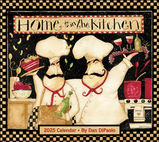 Cover image for 9781524887049 - Home is in the Kitchen 2025 Deluxe Wall Calendar