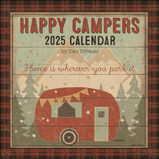 Cover image for 9781524887117 - Happy Campers 2025 Wall Calendar
