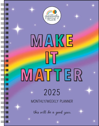 Cover image for 9781524887148 - Positively Present 12-Month 2025 Monthly/Weekly Planner Calendar