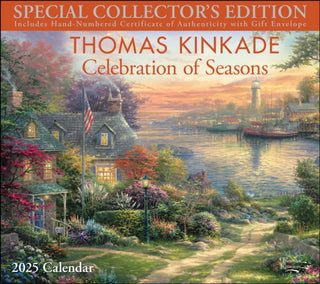 Cover image for 9781524889128 - Thomas Kinkade Special Collector's Edition 2025 Deluxe Wall Calendar with Print