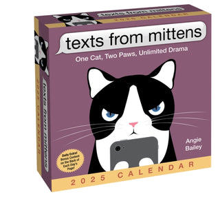 Cover image for 9781524889500 - Texts from Mittens the Cat 2025 Day-to-Day Calendar