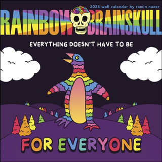 Cover image for 9781524891145 - Rainbow Brainskull 2025 Wall Calendar