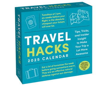 Cover image for 9781524892326 - Travel Hacks 2025 Day-to-Day Calendar