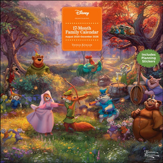Cover image for 9781524896751 - Disney Dreams by Thomas Kinkade Studios 17-Month 2025-2026 Family Wall Calendar