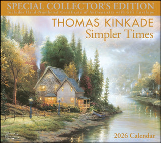 Cover image for 9781524896836 - Thomas Kinkade Special Collector's Edition 2026 Deluxe Wall Calendar with Print