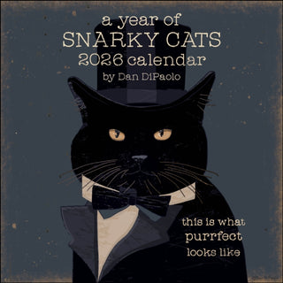 Cover image for 9781524897734 - A Year of Snarky Cats 2026 Wall Calendar