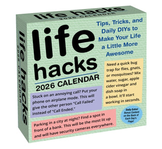 Cover image for 9781524897987 - Life Hacks 2026 Day-to-Day Calendar