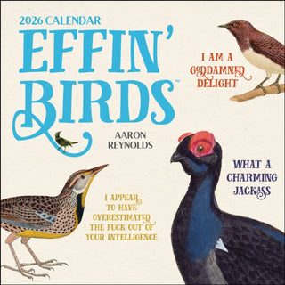 Cover image for 9781524898014 - Effin' Birds 2026 Wall Calendar