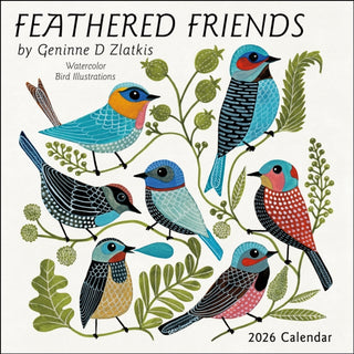 Cover image for 9781524898168 - Feathered Friends 2026 Wall Calendar