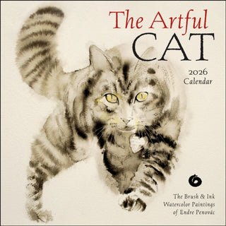 Cover image for 9781524898304 - The Artful Cat 2026 Wall Calendar