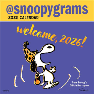 Cover image for 9781524898434 - Peanuts®: @Snoopygrams 2026 Mini Wall Calendar