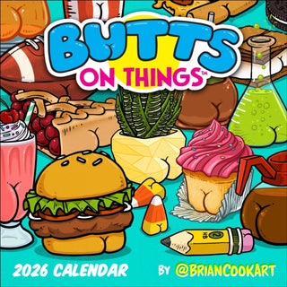 Cover image for 9781524898526 - Butts on Things 2026 Wall Calendar
