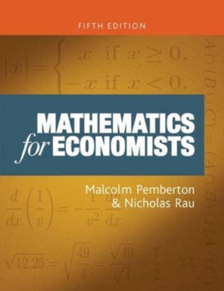 Supplemental image for 9781526173539 - Mathematics for Economists