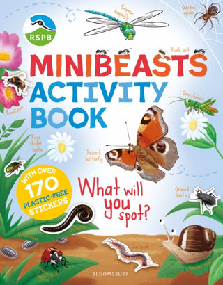 Cover image for 9781526671288 - RSPB Minibeasts Activity Book