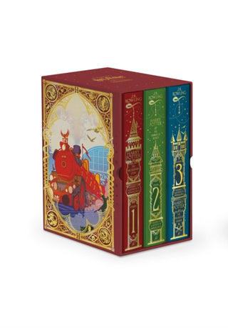 Cover image for 9781526680068 - Harry Potter 1-3 Box Set: MinaLima Edition