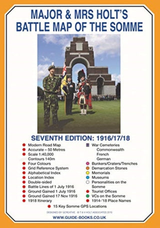 Cover image for 9781526764973 - Major & Mrs Holt's Battle Map of The Somme (Map)
