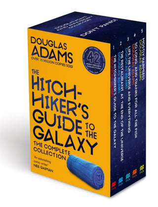 Cover image for 9781529044195 - The Complete Hitchhiker's Guide to the Galaxy Boxset