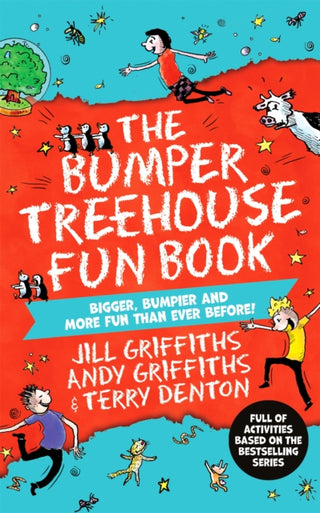 Cover image for 9781529099157 - The Bumper Treehouse Fun Book: bigger, bumpier and more fun than ever before!