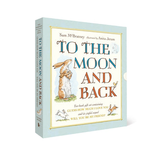 Cover image for 9781529500738 - To the Moon and Back: Guess How Much I Love You and Will You Be My Friend? Slipcase