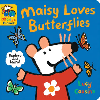 Cover image for 9781529523089 - Maisy Loves Butterflies: A Maisy's Planet Book