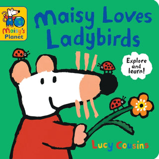 Cover image for 9781529523102 - Maisy Loves Ladybirds: A Maisy's Planet Book