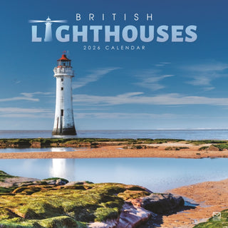 Cover image for 9781529828276 - British Lighthouses Square Wall Calendar