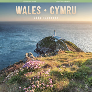 Cover image for 9781529828382 - Wales Square Wall Calendar 2026