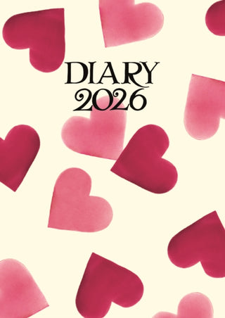 Cover image for 9781529828450 - Emma Bridgewater Big Pink Hearts A6 Diary 2026