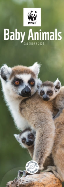 Cover image for 9781529829860 - Wwf Baby Animals Slim Calendar 2026