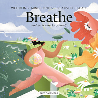 Cover image for 9781529830040 - Breathe Square Wall Calendar 2026