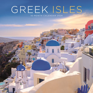 Cover image for 9781529830279 - Greek Isles Square Wall Sunday Start Cal